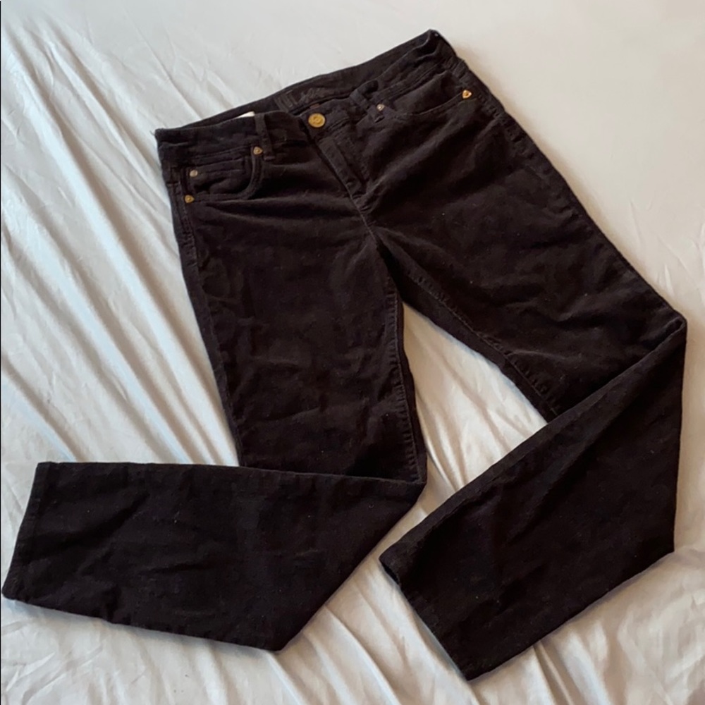 Diana skinny charcoal Kut corduroy pants